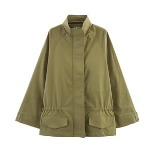 Femmes 2025 Automne Chic Nouvelle Mode <span class=keywords><strong>Grande</strong></span> Poche Brochet Trench Coat Vintage Manches Longues Casual Femme Outerwear Chic Overshirt - Product Image 1