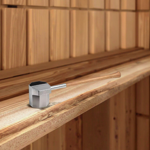 Modern Designer Stainless Steel <strong>Sauna</strong> Ladle with Wood Handles Customized Size for <strong>Sauna</strong> <strong>Accessories</strong> - Product Image 6