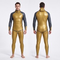 Combinaison de plongée en néoprène imperméable à deux pièces, peau lisse, 5,0 mm, écologique, pour la plongée