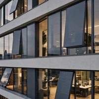Kaca Surya SOL BIPV CdTe Pivot Window Central Rotation 40% VLT Penghasil Energi