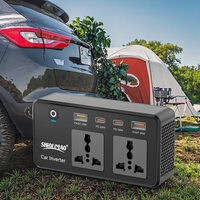 Convertisseur de courant pour véhicule, allume-cigare d'usine, 12 Volts CC vers 220 Volts, 200W, avec charge rapide USB