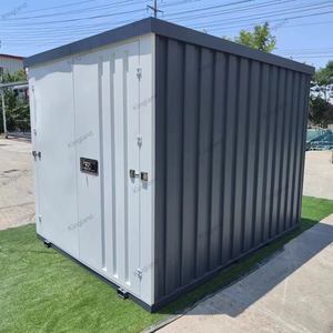 Vente en gros d'usine Unité de stockage modulaire écologique Petites maisons portables pliables en acier pour utilisation en entrepôt Empilable Préfabriqué - Product Image 2