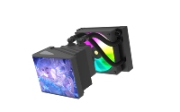 Top 3 refroidisseurs liquides pour processeur PC Cuverd 7 pouces, refroidissement par eau, ventilateurs à haut débit d'air, écran LED, refroidisseur liquide pour PC