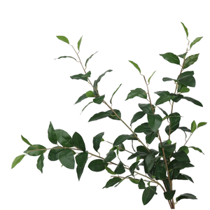 Feuillage artificiel en feuilles de laurier à longues tiges, branche de verdure suspendue pour bouquet de mariage, arche, centre de table, <span class=keywords><strong>d</strong></span>écoration intérieure - Product Image 1