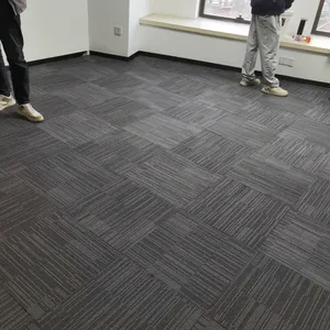 이동식 카펫 바닥 타일 바닥 카펫 접착 상업용 사무실 타일 카펫