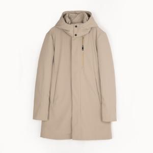 Parka d'hiver mi-longue pour <span class=keywords><strong>homme</strong></span>, <span class=keywords><strong>beige</strong></span>, à capuche, rembourrée en polyester, résistante à l'eau, style <span class=keywords><strong>trench</strong></span>-<span class=keywords><strong>coat</strong></span>, personnalisable - Product Image 1