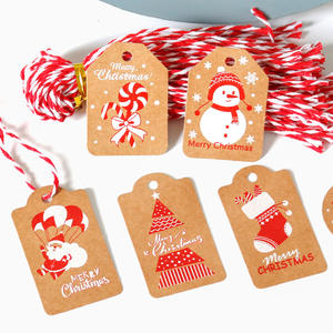 <strong>Christmas</strong> Kraft Gift Tags Cardboard Brochure With String For <strong>Christmas</strong> Presents <strong>Christmas</strong> Gift Tagging Solution - Product Image 5