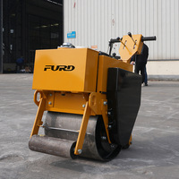 Compacteur vibrant à tambour unique de 200 kg de la marque FURD, mini-compacteur routier FYL-450
