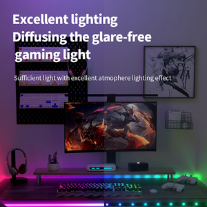 Banqcn nhà gameroom trang trí máy tính điểm ảnh Neon Silicone linh hoạt 24V DIY <span class=keywords><strong>Led</strong></span> dây bàn ánh sáng <span class=keywords><strong>RGB</strong></span> Dải Nhiều màu - Product Image 6
