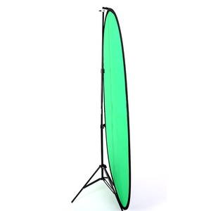 5 X 6.5ft Portable Debout Peint À La Main Polyester Pliable <span class=keywords><strong>Greenscreen</strong></span> 2in1 Bleu Écran Toile De Fond Studio Photo Arrière-plans - Product Image 5