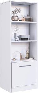 Ripiano in piedi personalizzabile a muro armadio <span class=keywords><strong>libreria</strong></span> con una porta scorrevole e una serratura per scomparto nascosto per mobili - Product Image 5