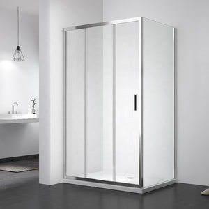 Rectángulo nuevo <span class=keywords><strong>con</strong></span> marco Cabina <span class=keywords><strong>de</strong></span> <span class=keywords><strong>ducha</strong></span> <span class=keywords><strong>de</strong></span> aluminio transparente pulido <span class=keywords><strong>de</strong></span> triple Deslizamiento <span class=keywords><strong>con</strong></span> <span class=keywords><strong>plato</strong></span> <span class=keywords><strong>de</strong></span> <span class=keywords><strong>ducha</strong></span> <span class=keywords><strong>de</strong></span> piedra artificial - Product Image 1