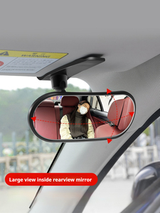 New <b>Car</b> Rearview <b>Mirror</b> with Wider Visual Range Easy-to-Use Glass Side <b>Mirror</b> for Back Seat for Watching Your Baby - Product Image 5
