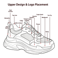 Chaussures de course légères en maille pour hommes, baskets athlétiques à lacets, semelle extérieure antidérapante, chaussures de sport pour la salle de sport, l'entraînement, le jogging, la marche quotidienne