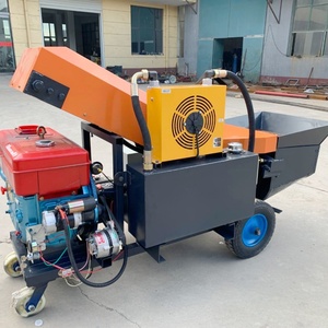 Pompe de mélange de béton à haute pression garantie de qualité <span class=keywords><strong>prix</strong></span> bon marché haute efficacité petite machine de pompe à béton à godet incliné - Product Image 1