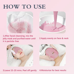 ZS Formulación avanzada <span class=keywords><strong>Salmon</strong></span> DNA PDRN Pink Collagen Jelly Patch para Glass Glow Skin PDRN Peptides Radiance-Boosting Mask - Product Image 4