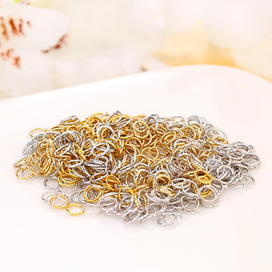 Anneau ouvert ultra-fin en fil d'acier titane plaqué or 18 carats, anneau de jonction pour chaîne de bijoux DIY en or 14 carats rempli - Product Image 2