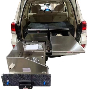 ระบบลิ้นชักคู่ VRD4X4 คุณภาพสูง ป้องกันการสั่นสะเทือน สำหรับรถยนต์โตโยต้าแลนด์ครุยเซอร์ ซีรีส์ 200 และ Lexus LX570 ระบบลิ้นชักอัลติเมท โซลูชั่นการจัดเก็บ - Product Image 4