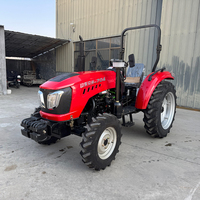 Tracteur agricole multifonctionnel 60hp 70hp 80hp avec direction hydraulique, moteur diesel, 4x4