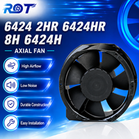 Ventilateur axial 6424 DC 24V 172mm à haut débit d'air 241CFM avec roulement à billes pour remplacement de ventilation de module onduleur et armoire