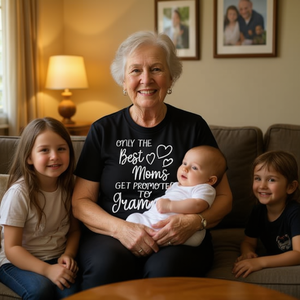 Las mejores mamás se promocionan a la categoría de abuela, camiseta para regalo de abuela - Product Image 3