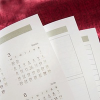Carnet A5 en cuir PU personnalisé, hebdomadaire, mensuel, quotidien académique, remerciement, Journal intime, agenda, agenda, cadeau d'affaires pour étudiant