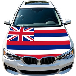 Popular Custom Car Flag and Car Hood Cover Flag US Hawaii Sports Tailgate Rally Elastic Engine Bonnet Flag Cover Outdoor - Product Image 1