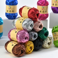Tshirt Yarn Metallic Mixed-color Eco-friendly Polyester T-shirt Yarn, Used for Handmade Bags Tee Shirt Yarn