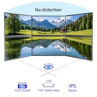 Moniteur portable à double écran de 21,5 pouces, écran LCD IPS 120 Hz, 280 nits, haut-parleurs intégrés