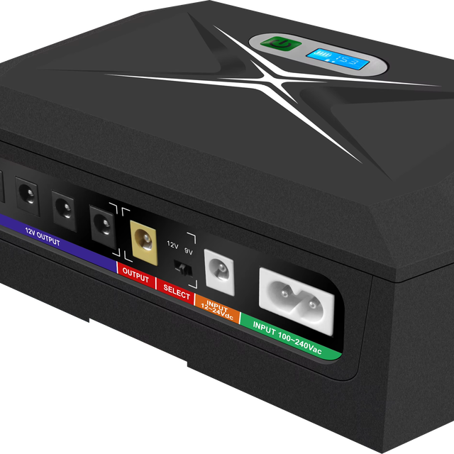 Backup Surge Protector MINI UPS 12V 2A Uninterruptible Power Supply Modem Security Camera UPS With LiFePO4 Battery