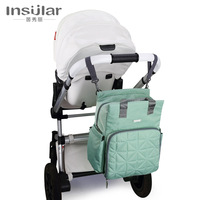 Yinxiuli mode grande capacité en Nylon mère bébé voyage sac à dos multifonctionnel étanche lavable en Machine pour maman sac