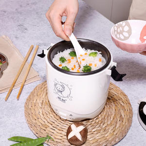Lingrui <b>Mini</b> <b>Rice</b> <b>Cooker</b> 1-2L Portable Non Stick Electric For Student Dormitory Household Use - Product Image 4
