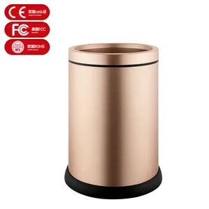wholesale Standard size indoor stainless steel trash receptacles/Organizing CE-certified industrial waste 12 litter bins