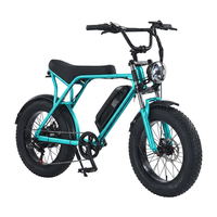 Vélo électrique tout-terrain Fatbike, vélo électrique à pneus larges, 20 pouces, 1000 W, 15 Ah, 50 km/h, pour adultes
