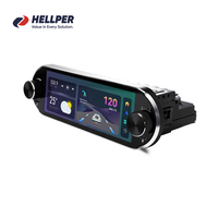 Lecteur multimédia automobile Hellpe T100 Classic Android 13 avec écran 12,1 pouces, double bouton, CarPlay sans fil, Android Auto, GPS, aide au stationnement, MP3