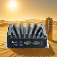 Mini PC con Carcasa de Aluminio Resistente, Sistema sin Ventilador, Intel I5 I7, RAM DDR5, SSD, IP65 Resistente al Agua y al Polvo, Amplio Voltaje 9-36V