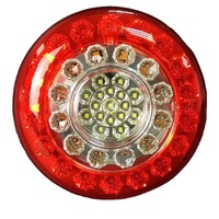 Luz Trasera LED Redonda de 24v para Camión y Remolque, Lámpara Trasera de 4 Pulgadas