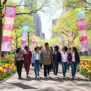 T-shirt per la Giornata Internazionale della Donna, 100% cotone, casual, femminista, girocollo, manica corta, vestibilità regolare, top in jersey stampato - Product Image 2