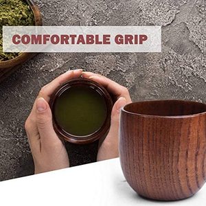 Vaisselle écologique, tasses à thé en bois, bois massif naturel de qualité supérieure, tasses à thé, café, vin, bière, mug pour boire - Product Image 2