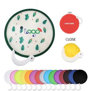 Disco Volador de Nailon Suave con Logotipo Personalizado, Abanico Plegable de Bolsillo, Diseño Promocional para Regalos Empresariales y Festivos, Impresión UV, Portátil - Product Image 6