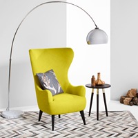Wohnzimmer möbel Flügel zurück Sofas tühle Wohnzimmer rosa Sessel