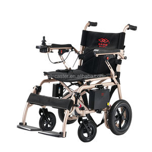 Silla de Ruedas Eléctrica Plegable de Aluminio Portátil en Oferta con Frenos, Velocidad Ajustable, Capacidad de Carga de 100 kg - Product Image 1