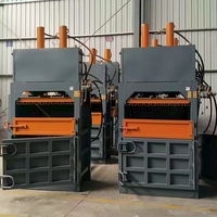 Presse à balles hydraulique verticale de machine industrielle semi-automatique pour la nourriture de textile de papier de rebut de carton-cas en plastique en métal