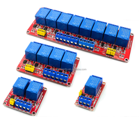 Module de relais à 8 canaux Jubaolai Electronics, carte de relais isolée par optocoupleur 5V 12V 24V, déclenchement par niveau haut et bas, carte PCB rouge