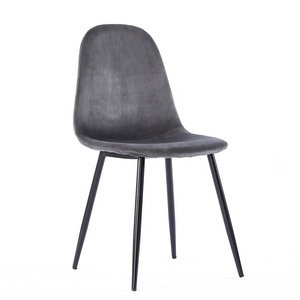 Chaise moderne en velours pour salle <span class=keywords><strong>à</strong></span> manger, vente en gros, pas cher, meilleure vente - Product Image 1