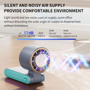 Factory Bladeless <b>Handheld</b> Portatil <b>Fans</b> Portable USB Rechargeable Hand air Cooler Folding Mini <b>Fan</b> for Camping - Product Image 5