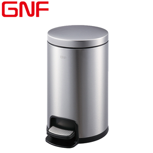 Thùng Rác Tái Chế Bàn Đạp Chân Tròn Bằng Thép Không Gỉ GNF 8L Thùng Rác Gia Đình Thùng Rác Phòng Khách Sạn Thùng Rác Thải - Product Image 2