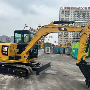 Mini-excavatrice CAT305.5E2 d'occasion, fabrication japonaise d'origine avec composants principaux : moteur, boîte de vitesses, pompe, roulement - Product Image 3