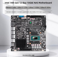 Carte mère industrielle Mini-ITX CWWK 14e génération 125H/155H/185H avec routeur souple et LAN 10G pour NAS
