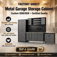 Armoire de rangement d'outils en acier pour garage, atelier et entrepôt, avec établi, fabrication ODM/OEM